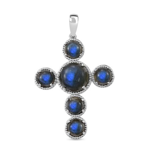 AAA Labradorit Keruz Anhänger - 9,99 ct. image number 0