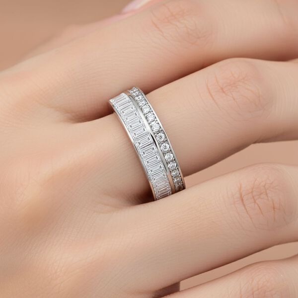 LUSTRO STELLA wei&szlig;er Zirkonia Eternity Bandring image number 2