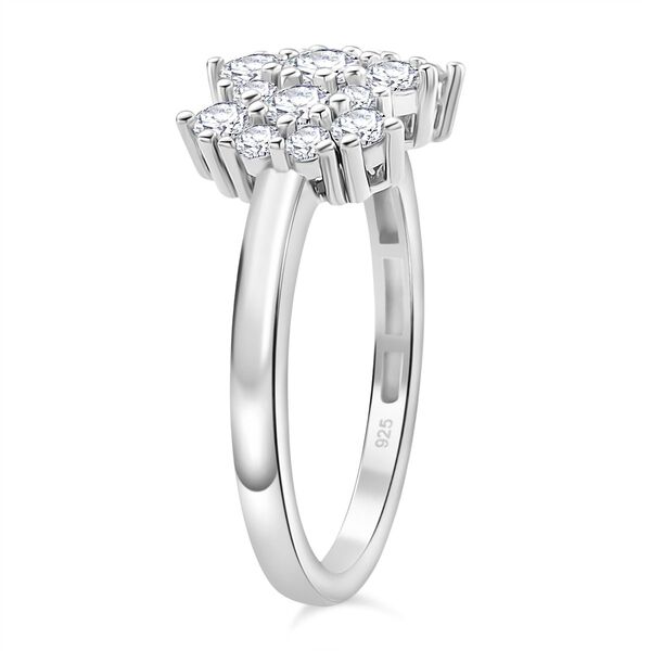 RADIANTA GRA zertifiziert Moissanit (D-VVS) Ring 925 Silber rhodiniert (Gr&ouml;&szlig;e 18.00) ca. 1.07 ct image number 5