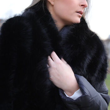 Superweicher Kunstfell-Schulterschal