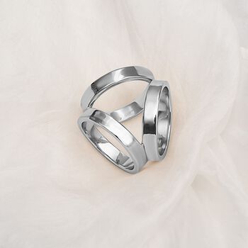 The 5th Season - kunstvoller Schalring, silber