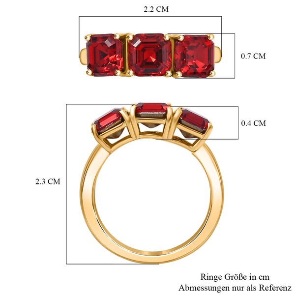 J Francis gefertigt mit SWAROVSKI- Scarlet Swarovski Kristall Ring image number 7