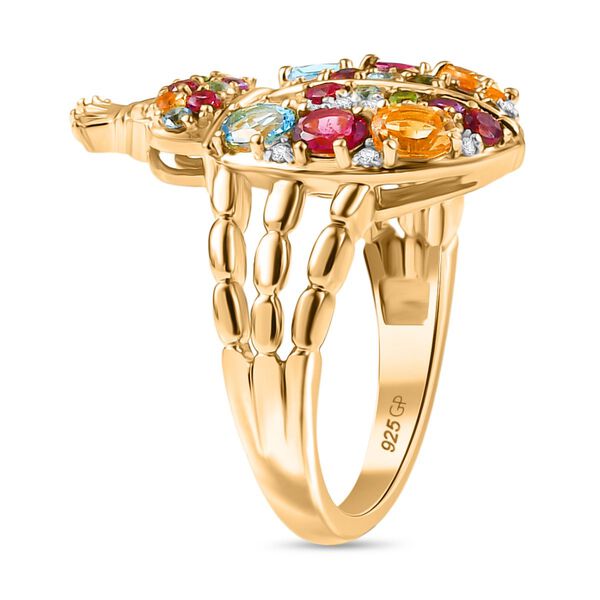 GP Trionfo Kollektion- Rhodolith Granat und Multi Edelstein Ring - 2,21 ct. image number 6