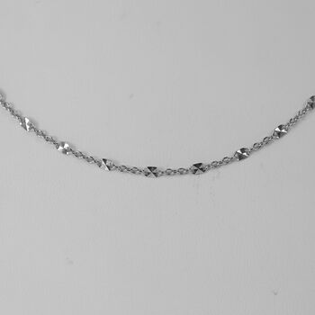 KONFETTI 925 Silber rhodiniert Halskette ca. 45 cm ca. 2,62g