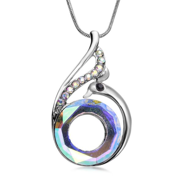 2er-Set, mehrfarbiger Kristall-Anh&auml;nger und Ohrringe image number 3