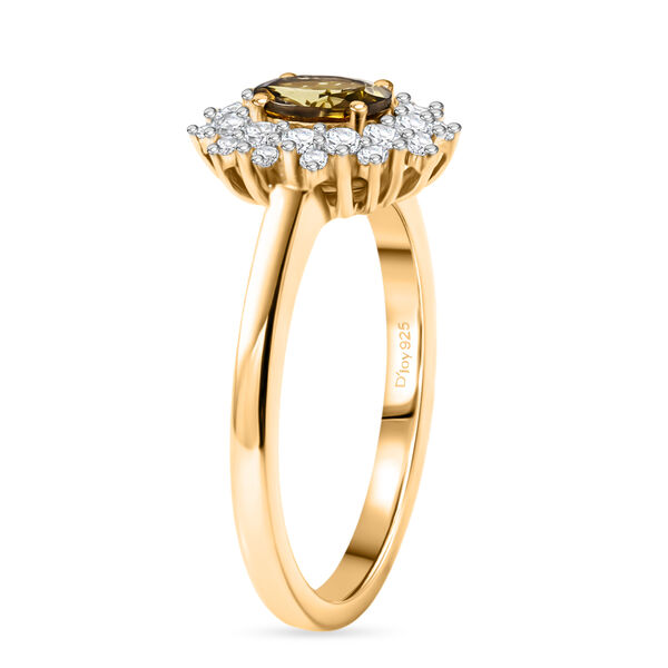 D'Joy 2er-Set AA nat&uuml;rliches goldenes Tansanit und Zirkon Schmuckset - 1,53 ct. image number 5