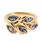 Tansanit Ring 925 Silber vergoldet  ca. 1,15 ct image number 0