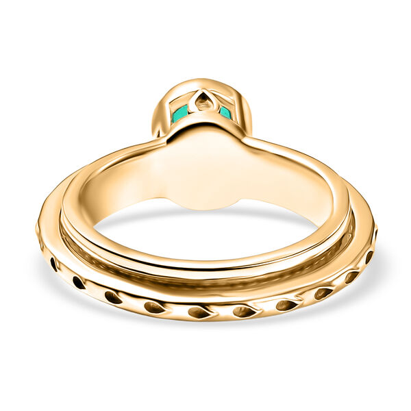 D'Joy Pfau Quarz Triplette Ring 925 Silber 750 Gelb Vergoldet (Gr&ouml;&szlig;e 21.00) ca. 0,95 ct image number 6