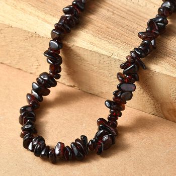 AA rote Granat 70cm Halskette - 390 ct.