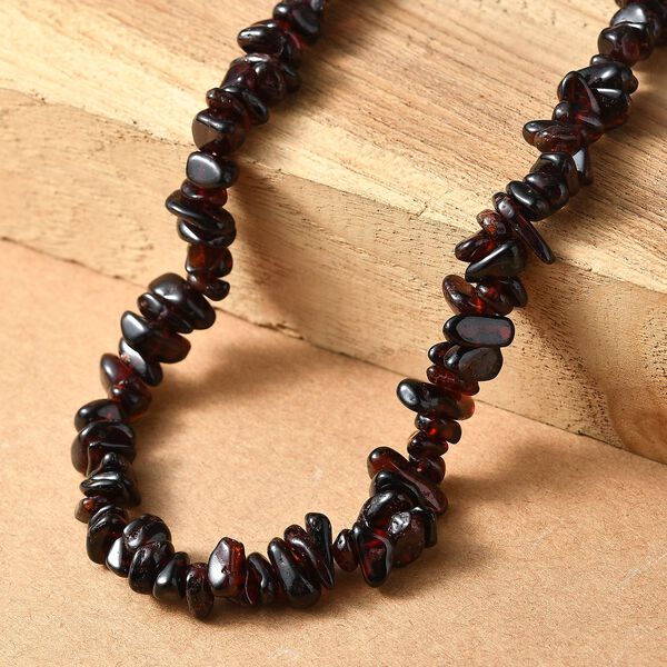 AA rote Granat 70cm Halskette - 390 ct. image number 2