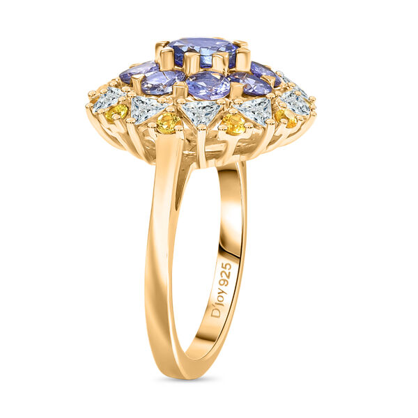 D'Joy Tansanit, Moissanit und gelber Saphir Ring - 3,47 ct. image number 5