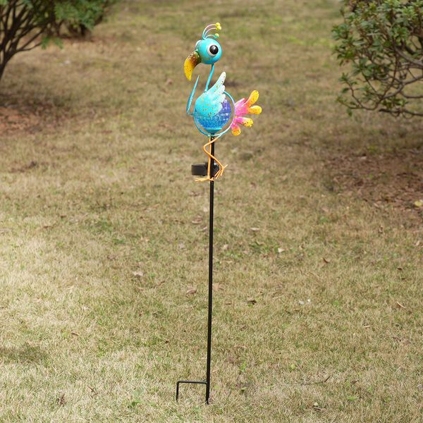 LIVMORE Solar Gartenleuchte, Metall, Blau image number 2