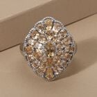 Citrin-Ring 925 Silber platiniert  ca. 5,07 ct image number 1