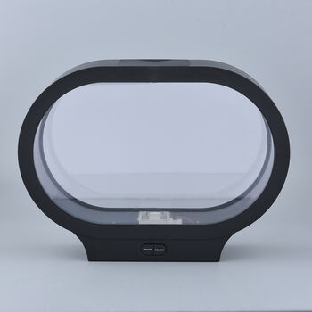 Aquarium mit Farbwechsel LEDs, Gr&ouml;&szlig;e 31x7,7x23 cm, Schwarz