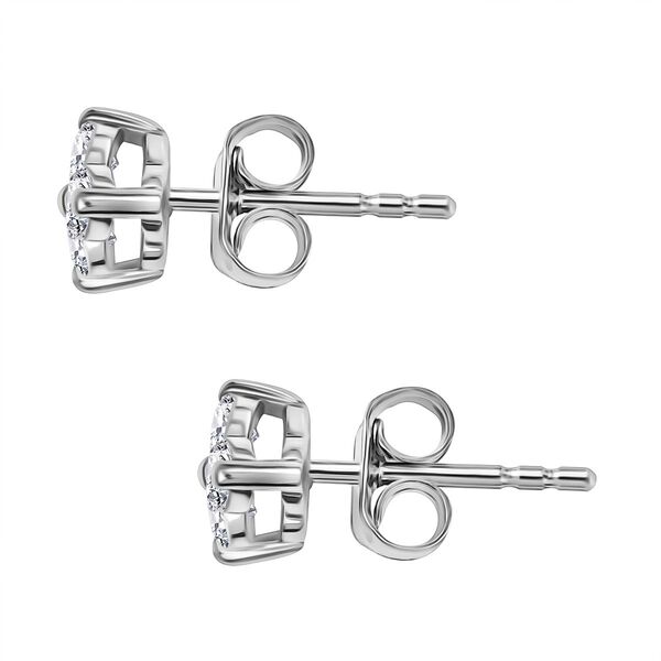 LUXURIANT SI Labor Diamant Ohrringe, 925 Silber rhodiniert - 0,50 ct. image number 4