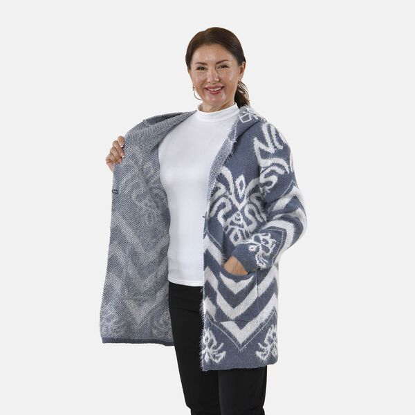 TAMSY - Kuschelweicher, geschmeidiger Cardigan, 110x82cm, grau image number 6