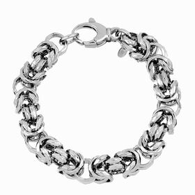 LA BELLA feinstes handgefertigtes Italienisches Königs-Armband ca. 20 cm, 925 Silber ca. 30,00g