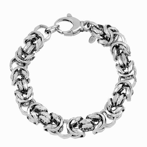 LA BELLA feinstes handgefertigtes Italienisches Königs-Armband ca. 20 cm, 925 Silber ca. 30,00g image number 0