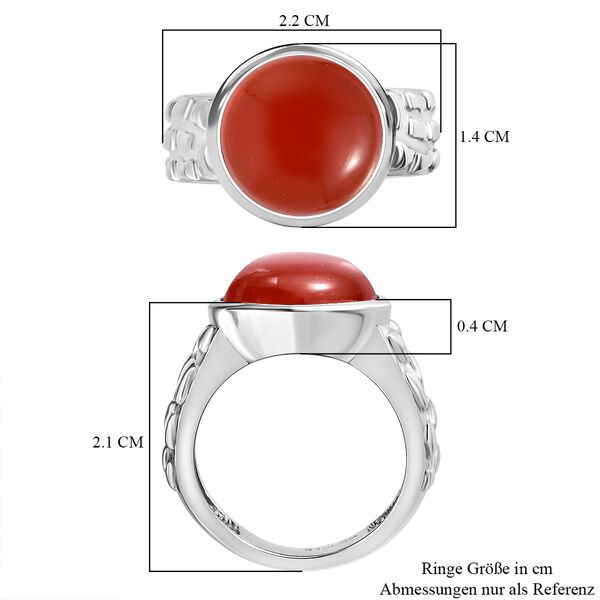 Orange Onyx Ring - 6,93 ct. image number 7
