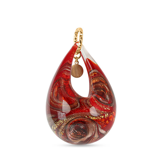 IL MURANO DI FRANCESCA- rotes DROP Anh&auml;nger