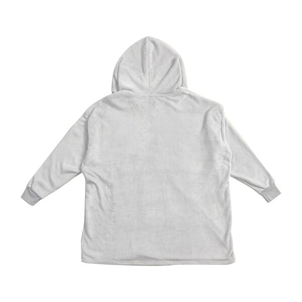 Flauschiger Flanell Hoodie mit gro&szlig;er Tasche, hellgrau image number 5