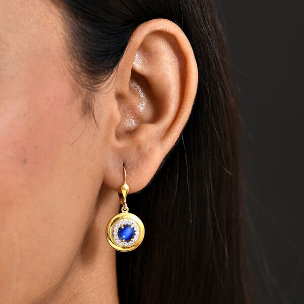 D'Joy Aurora Mondstein und Zirkon Ohrringe - 1,71 ct. image number 3