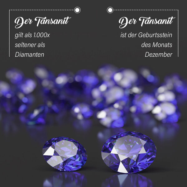 Tansanit Armband ca. 19 cm 925 Silber rhodiniert ca. 12.50 ct image number 4