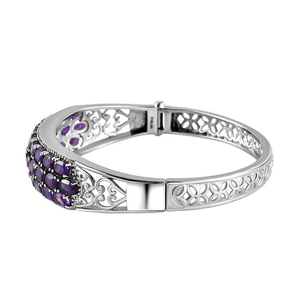 Afrikanischer Amethyst Armreif, 19 cm - 14,10 ct. image number 4