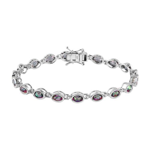 Nordlicht Mystik Topas Armband, ca. 19 cm, 925 Silber platiniert ca. 9.94 ct image number 0