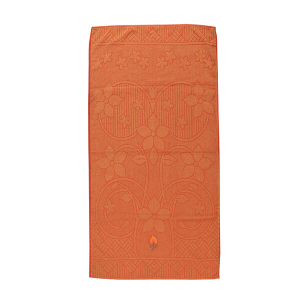 2er-Set Badetuch mit Stickerei, 100% Frottee - Baumwolle, 70x140 cm, Orange image number 4