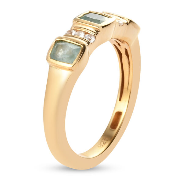 Grandidierit und Zirkon Trilogie Ring in Silber, 0,65 ct. image number 5