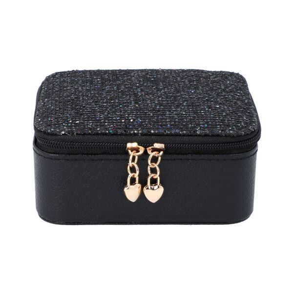 Glitzernde Schmuckschatulle- Schwarz image number 1