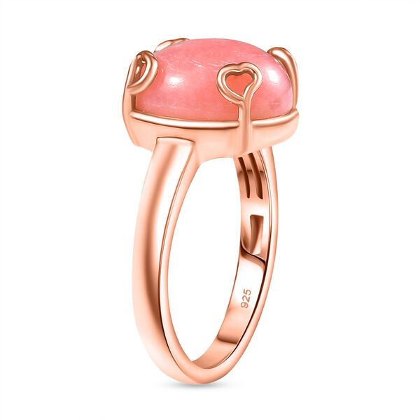 Herzklang - AA Vinicunca-Peruanischer Opal Ring 925 Silber 750 ros&eacute;vergoldet (Gr&ouml;&szlig;e 18.00) ca. 4.25 ct image number 5