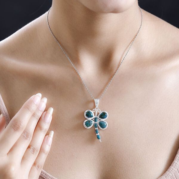 Sierra Nevada Türkis Libelle Anhänger- 8,64 ct. image number 2