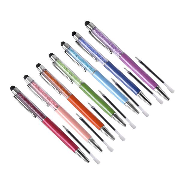 7er-Set Kristall Kugelschreiber image number 1