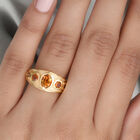 Madeira Citrin Ring 925 Silber vergoldet (Größe 17.00) ca. 1,15 ct image number 2