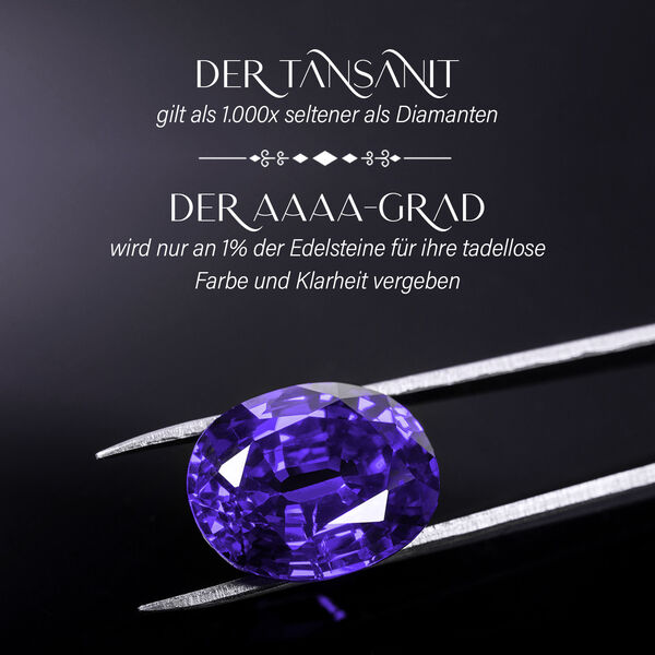 RHAPSODY AAAA Tansanit und VS EF Diamant Ring in 950 Platin - 3,78 ct. image number 4