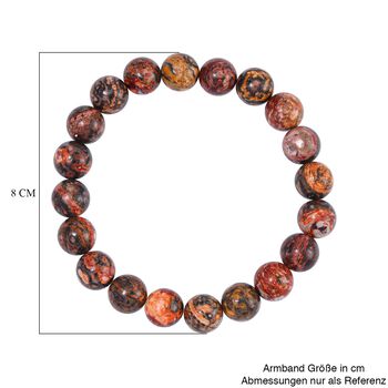 Leopard Jaspis Armband Flexibel cm  ca. 138,95 ct.