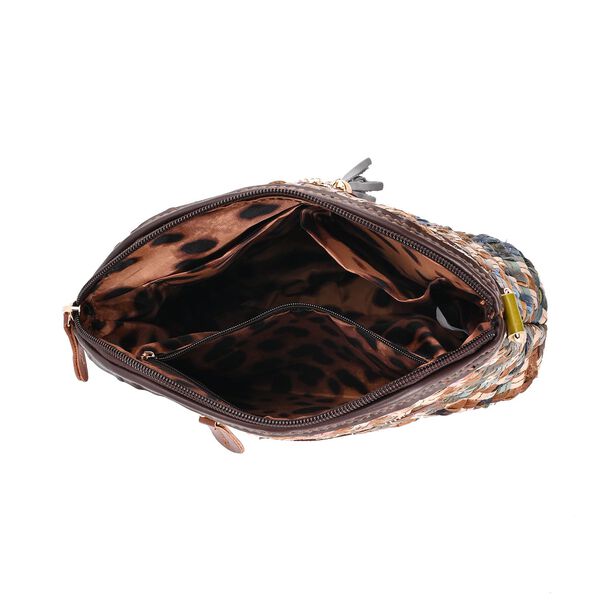 Chaos by Elsie Echtleder Crossbody Tasche, dunkel image number 5