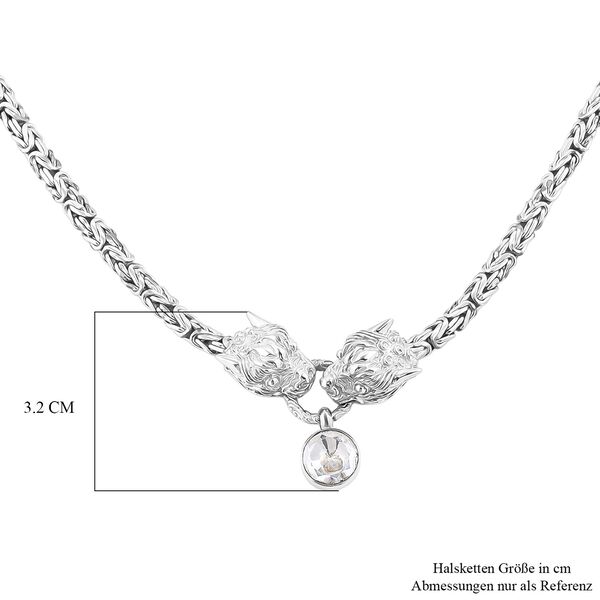 Royal Bali - Moissanit Halskette ca. 56 cm 925 Silber ca. 0,89 ct. image number 5
