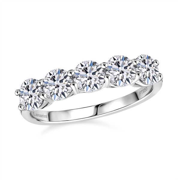 LUXURIANT VS-EF Labor Diamant Ring in 950 Platin - 2 ct. image number 3