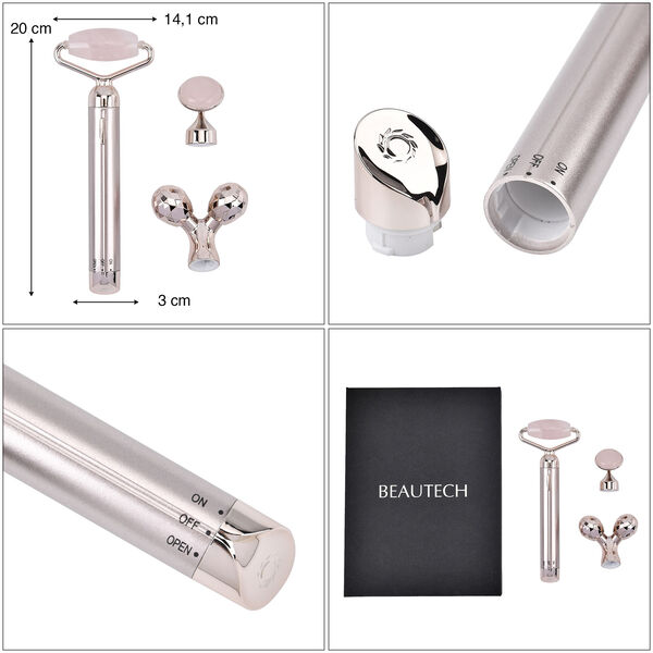 3-in-1 Rosenquarz Massagegerät image number 5