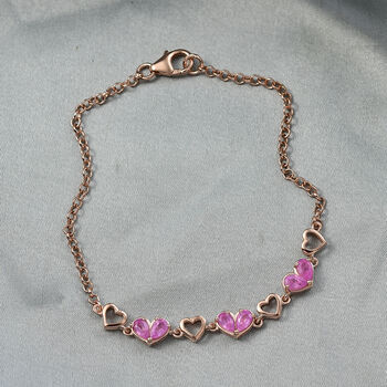 D'Joy Ilakaka rosa Saphir 19cm Armband - 1,70 ct.