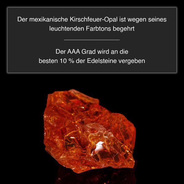 AAA Mexikanischer Kirschfeuer-Opal und Diamant Anhänger in 585 Gold - 2,99 ct. image number 3