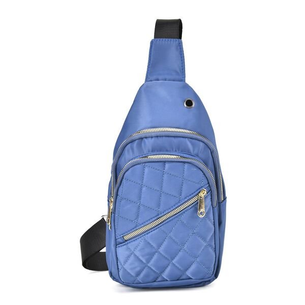 Stepp-Slingtasche, RFID Schutz, Blau