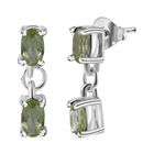 Peridot Ohrringe 925 Silber ca. 0,94 ct.
