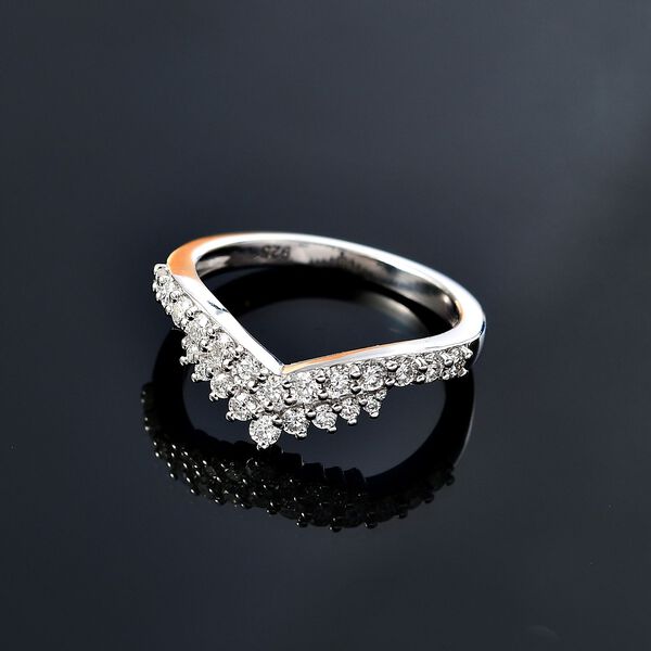 Moissanit Wishbone Ring - 0,57 ct. image number 3