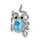 GP Trionfo Kollektion- Larimar, schwarzer Spinell und blauer Saphir-Ring- 6,84 ct. image number 0