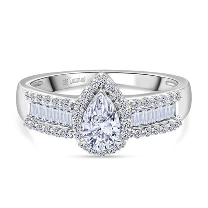 LUXURIANT DIAMOND - Lab Grown Diamant VS-EF IGI zertifiziert Ring 925 Silber rhodiniert (Gr&ouml;&szlig;e 20.00) ca. 1.00 ct