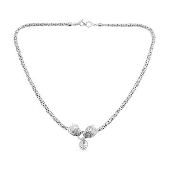 Royal Bali - Moissanit Halskette ca. 56 cm 925 Silber ca. 0,89 ct.